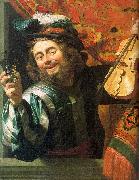Gerrit van Honthorst The Merry Fiddler oil painting artist